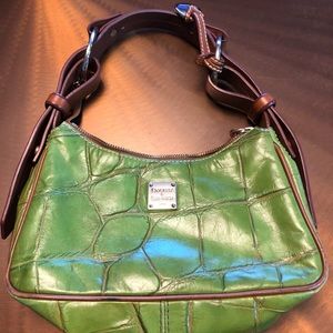 Dooney & Bourke Green Crocodile Small Hobo Purse